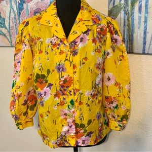 Vintage puff sleeve blouse